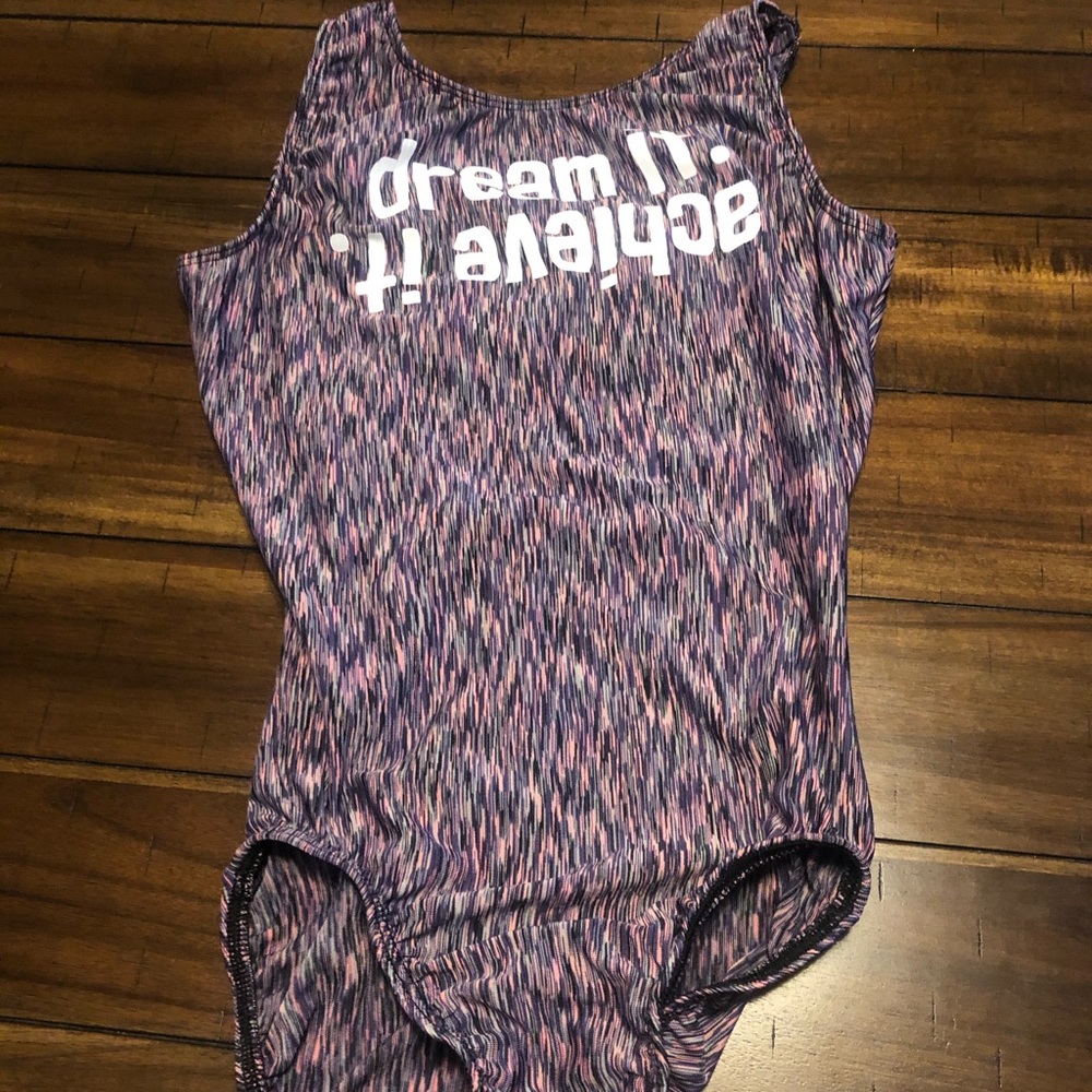 purple and pink gymnastics leo.